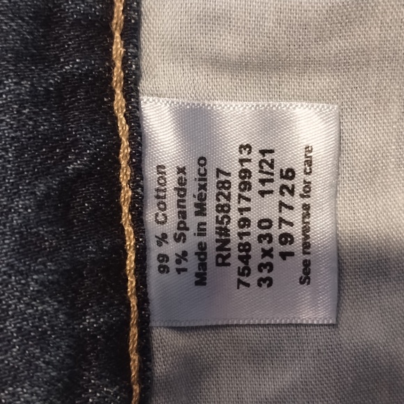 33X30 Slim Straight Jeans - Picture 9 of 9